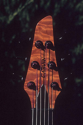 Closeup of headstock