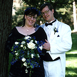 Ruth and me in our wedding best