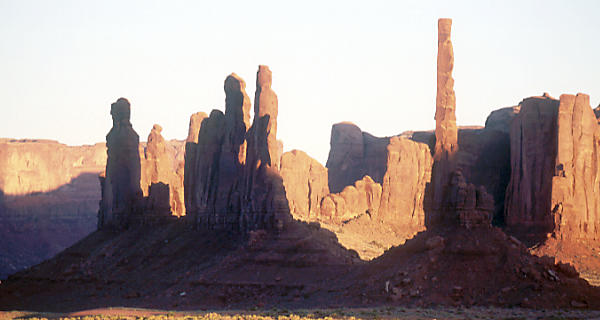 Towers in the sunset